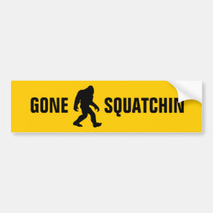 Gone Squatchin Bumper Sticker