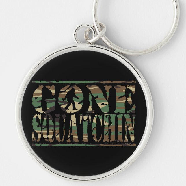 GONE SQUATCHIN CAMO KEYCHAIN (Front)