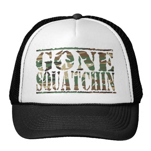 Gone Squatchin Camouflage Print Hat | Zazzle