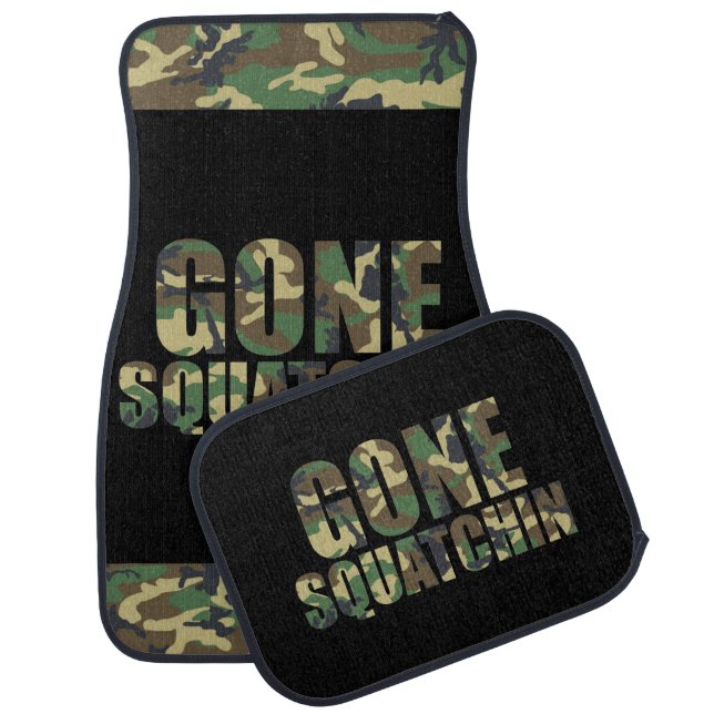 Gone squatchin car floor mat (Set)
