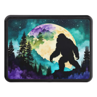 Gone Squatchin' Colorful Sasquatch Landscape Hitch Cover