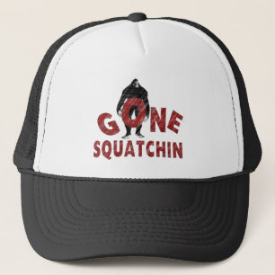 Gone Squatchin - Crayon Style Squatcher Trucker Hat