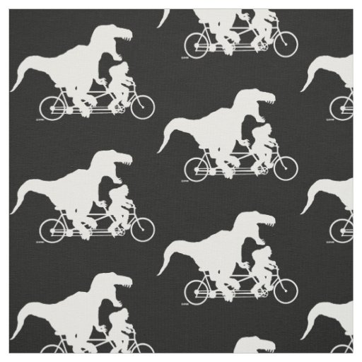 Gone Squatchin cycling with T-rex Fabric