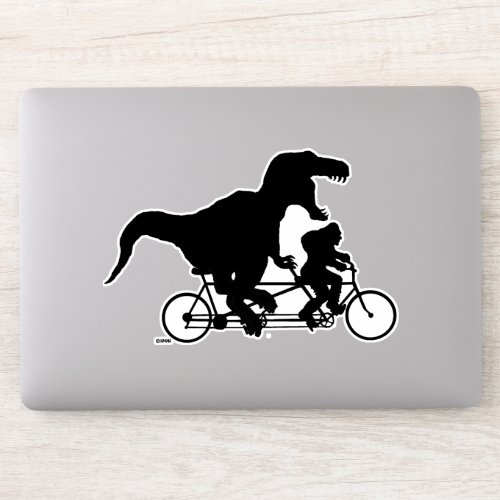Gone Squatchin cycling with T_rex Sticker