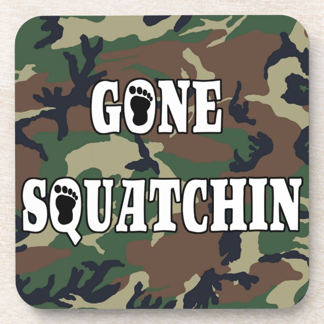 GONE SQUATCHIN DRINK COASTER (Front)