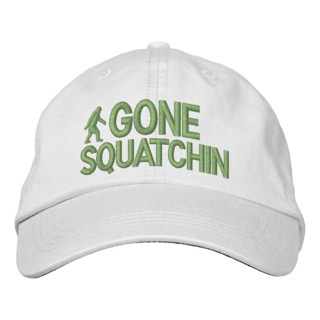 Gone Squatchin Embroidered Baseball Cap (Front)