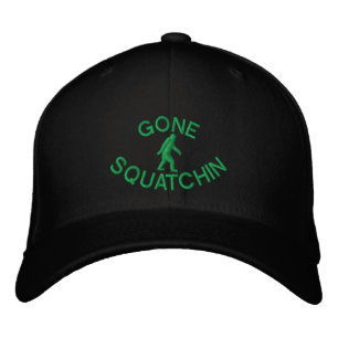 Gone squatchin embroidered baseball hat
