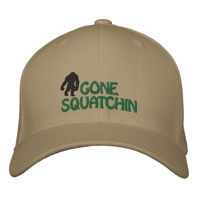 Gone Squatchin Embroidered Cap (Front)