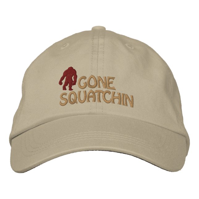 Gone Squatchin Embroidered Hat (Front)
