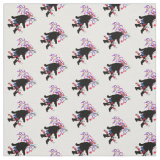 Gone Squatchin for 4th of July Fabric
