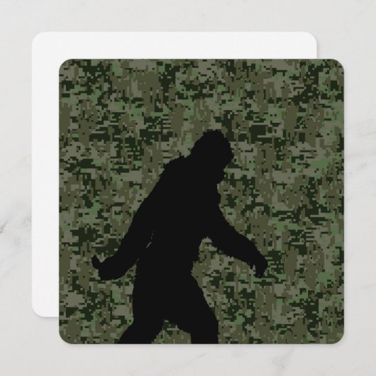 Gone Squatchin For on Olive Digital Camouflage (Front/Back)