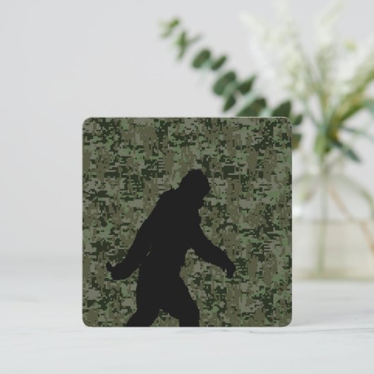 Gone Squatchin For on Olive Digital Camouflage (Standing Front)