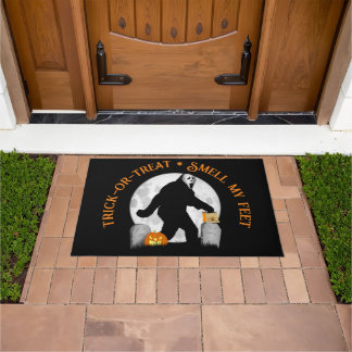 Gone Squatchin' Halloween Doormat