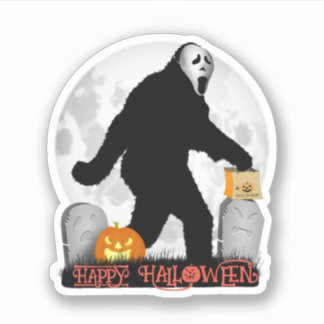 Gone Squatchin' Halloween Sticker