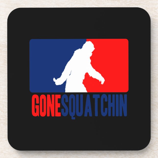 Gone Squatchin League Drink Coaster (Front)