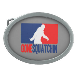 Gone Squatchin League Style Belt Buckle