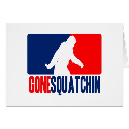 Gone Squatchin League Style Cards (Front Horizontal)