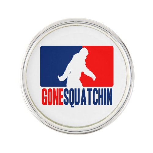 Gone Squatchin League Style Lapel Pin