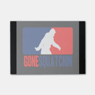 Gone Squatchin League Style Post-it Notes