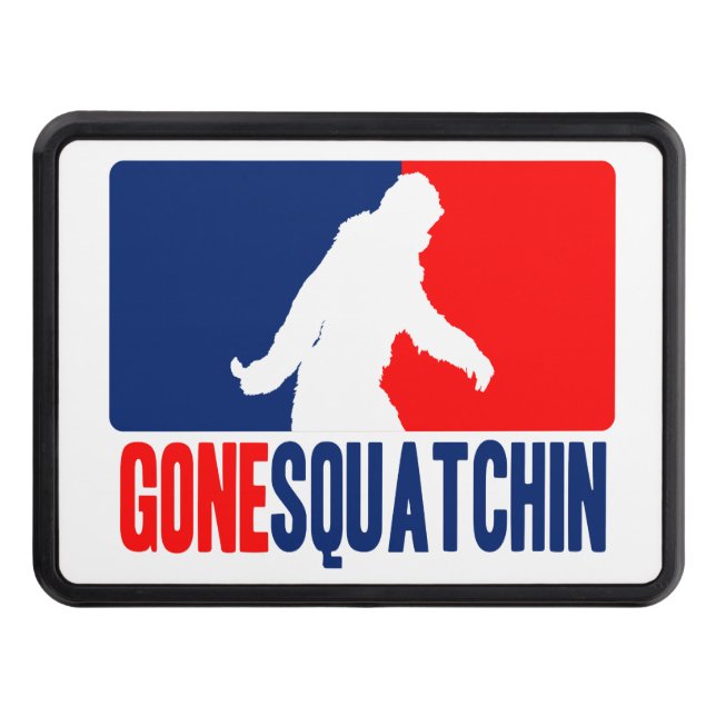 Gone Squatchin League Style Tow Hitch Cover (Front)