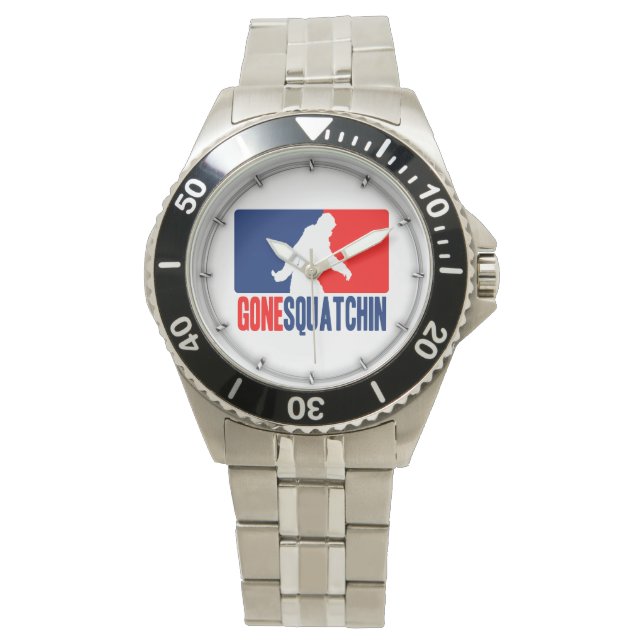 Gone Squatchin League Style Watch (Front)