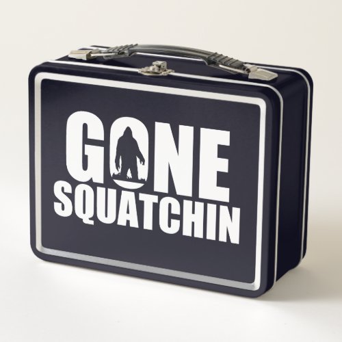 Gone Squatchin Metal Lunch Box