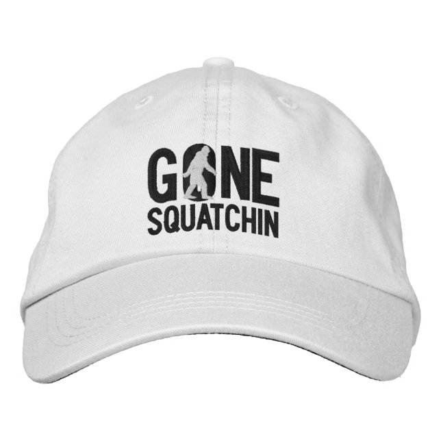GONE SQUATCHIN O embroidered cap (Front)