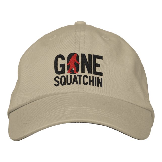 GONE SQUATCHIN O embroidered cap (Front)