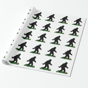 Gone Squatchin' on St. Patrick's Day Wrapping Paper