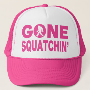 Gone Squatchin' Pink Trucker Hat