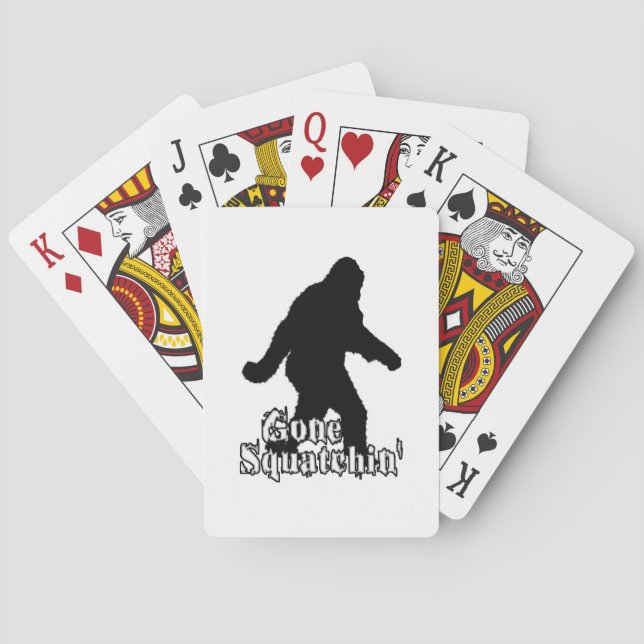 Gone Squatchin' Poker Cards (Back)
