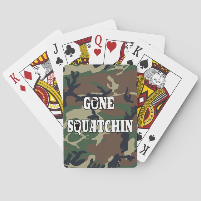 GONE SQUATCHIN POKER CARDS (Back)