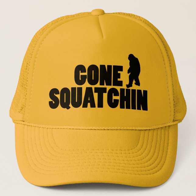 Gone Squatchin Profile Trucker Hat (Front)