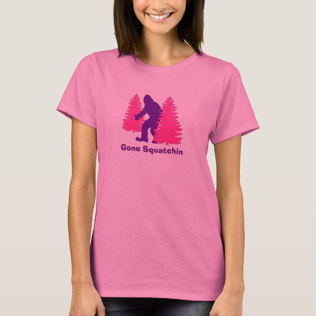 Gone Squatchin - Purple T-Shirt (Front)