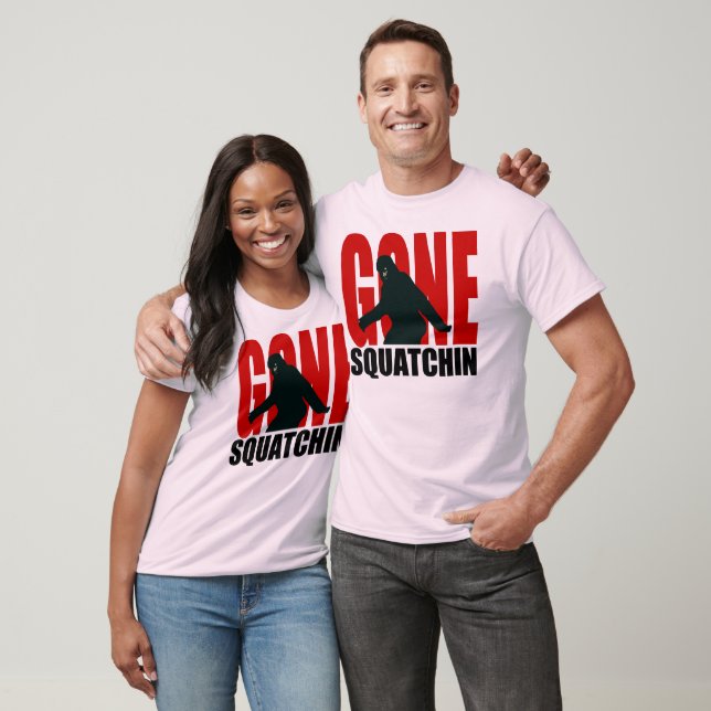 Gone Squatchin (Red & Black) T-Shirt (Unisex)