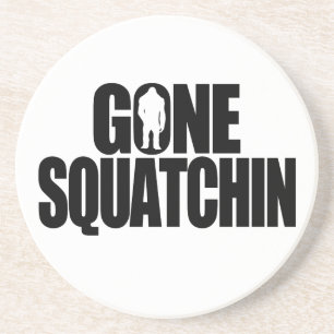 Gone Squatchin Sandstone Coaster