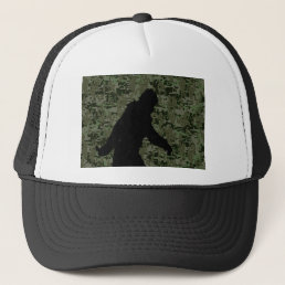 Gone Squatchin Silhouette on Digital Camouflage Trucker Hat