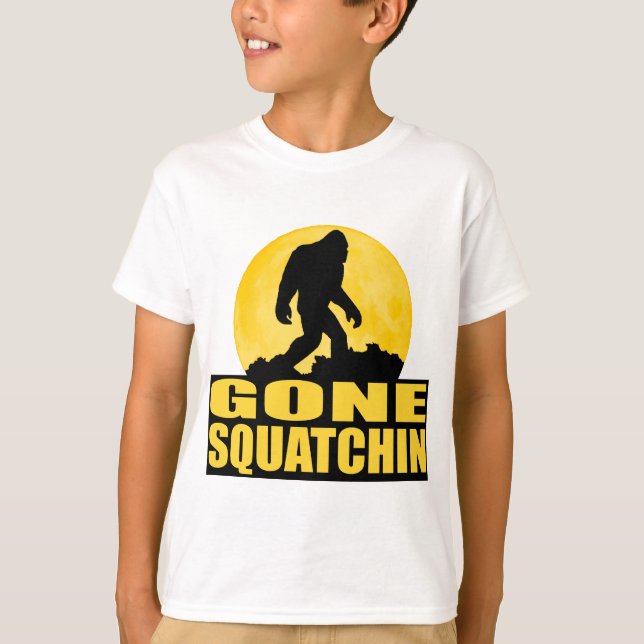 GONE SQUATCHIN *Special* BARK AT THE MOON edition T-Shirt (Front)