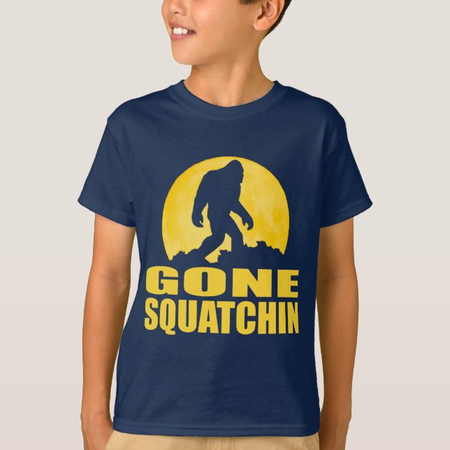 GONE SQUATCHIN *Special* BARK AT THE MOON edition T-Shirt (Front)