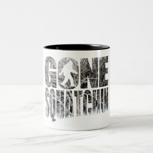 Gone Squatchin Special Winter Edition Two_Tone Coffee Mug