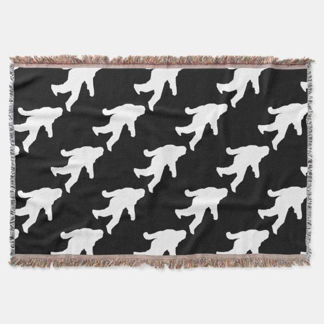 Gone Squatchin' Throw Blanket (Front)