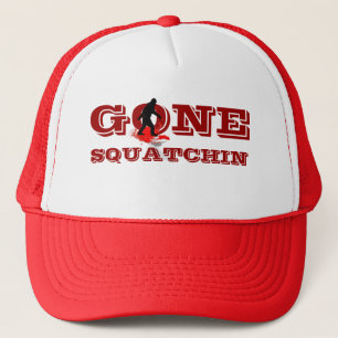 Gone squatchin trucker hat