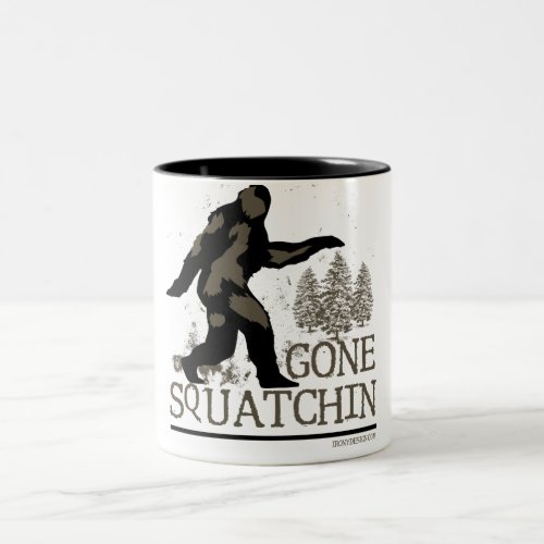 Gone Squatchin Two_Tone Coffee Mug
