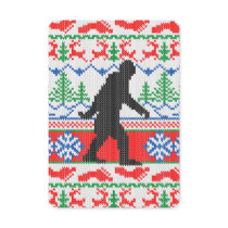 Gone Squatchin Ugly Christmas Sweater Knit Style Invitation