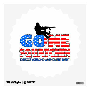 Gone Squatchin USA Wall Decal
