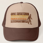 Gone Squatchin Vintage Distressed Retro Hat at Zazzle