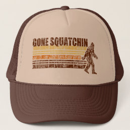 Gone Squatchin Vintage Distressed Retro Hat