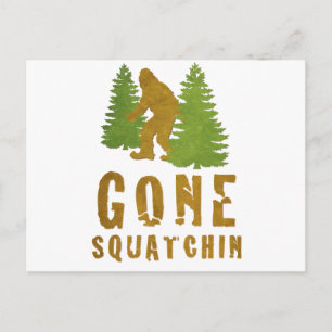 Gone Squatchin (Vintage) Postcard