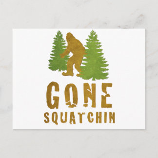 Gone Squatchin (Vintage) Postcard