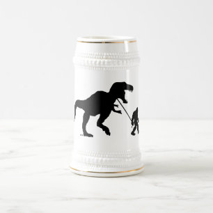 Gone Squatchin with T-rex Beer Stein